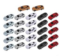 CYRENT 50pcs N Scala Modello Auto 1:150 Plastica Veicoli Giocattolo per la Struttura Ferroviaria Scena Edificio Display Set Colori Assortiti