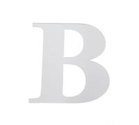 CYRENT Adesivi da parete a specchio in acrilico, 26 lettere dell'alfabeto inglese, argentate, fai da te, per soggiorno, camera da letto, casa, ufficio, decorazione murale (B)