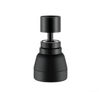 CYRENT Aeratore per rubinetto rotante a 360 gradi con 4 modalità di spruzzo, prolunga per rubinetto a risparmio idrico, doppio giunto sferico, in acciaio inox, per cucina, bagno, lavandino, confezione