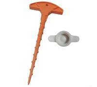 CYRENT Applicatore di sigillante con beccuccio, beccuccio e ugello, strumento in plastica robusta per una facile manutenzione e una tenuta precisa in progetti domestici (arancione e bianco)