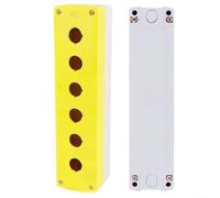 CYRENT Bellmei, scatola di controllo industriale IP65, impermeabile, alloggiamento interruttore a pulsante in ABS + PC resistente con guarnizione in gomma per protezione da umidità e polvere (6 fori)