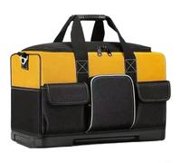 CYRENT Borsa porta attrezzi Oxford con base in plastica ispessita, custodia per elettricisti e ferramenta (confezionata singolarmente) (35,6 cm)