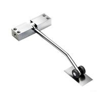 CYRENT Chiudiporta automatico con molla regolabile per porte da 30 kg, offre una chiusura silenziosa e liscia, adatto per uso residenziale e commerciale (bianco)