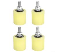 CYRENT Confezione da 4 pulegge scorrevoli in nylon con cuscinetti in acciaio di precisione e design del bordo di sicurezza per evitare deragliamenti (40 x 44)