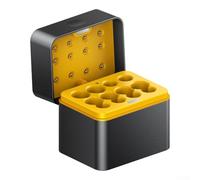 CYRENT Custodia multifunzione per caricabatterie, custodia per caricabatterie compatibile con batterie AA/AAA da 1,5 V, supporta la ricarica simultanea di 8 batterie con controlli di sicurezza