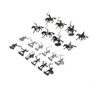 CYRENT Medieval for Knight Action Figure Playset 28 Pezzi Compreso Soldati Cavalli e Armi per Fantasy Gioco di Ruolo