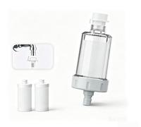 CYRENT Pre-filtro dell'acqua del rubinetto con alloggiamento visibile e nucleo in cotone PP per rubinetto del bagno doccia rimozione ruggine sedimenti (B)