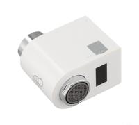 CYRENT Sensore a infrarossi intelligente per rubinetto di risparmio idrico, attivazione touchless, spegnimento automatico, gorgogliatore igienico per lavandino, diametro 19-24 mm, bianco (A)
