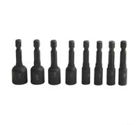 CYRENT Set di 8 adattatori per presa rubinetto, codolo esagonale da 0,6 cm | Set di 8 adattatori per rubinetto. Attacco esagonale da 1/4 ". Adatto per rubinetti M16. Per maschiatura a macchina e a mano.