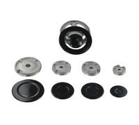 CYRENT Set di cappelli da cucina, coperchio per fornello, tappo per fornello, bruciatore a gas, kit per fornelli a gas Sabaf, 10 pezzi (concavo)