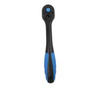 CYRENT Set di chiavi a cricchetto a 72 denti, 3 pezzi, 1/4 3/8 1/2 per | Manico ergonomico curvo, impugnatura in gomma sicura, controllo confortevole, riduzione dell'affaticamento della mano