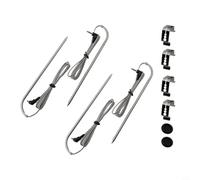 CYRENT Sonde per carne compatibili con Masterbuilt-Gravity-Series 560/800/1050, accessori di ricambio con clip 9004190170 (confezione da 4)