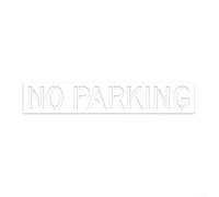 CYRENT Stencil in silicone pieghevole riutilizzabile da 30,5 cm, con lettere grandi, strumento per marcatura corsia antincendio, asfalto, cemento, marciapiedi, all'aperto, resistente, 1 set, facile da