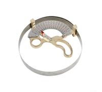 CYRENT Strumento di misurazione della circonferenza della testa del cappello in metallo con scala curva per un taglio accurato della calotta 42-70 cm, 55-68 cm, calibro di dimensioni del cappello (57