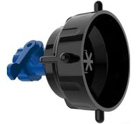 CYRENT Tappo per tubo fognario RV con valvola di controllo del flusso, 6 vie, pulisce e sigilla compatibile con tubi di scarico da 7,6 cm