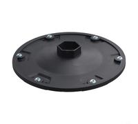 CYRENT Testa di ricambio per tosaerba compatibile con Dreame per A1 per A1-Pro per A2 per Mova 600 1000, disco di ricambio in polipropilene nero, 190,3 x 29,3 mm, facile da installare