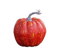 CYRENT Zucca artificiale in schiuma ornamentale decorativa autunnale raccolta oggetti di scena casa festa decorazione tavolo 14 cm 16 cm 17 cm (17 cm rosso)