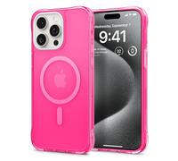CYRILL by Spigen UltraSheer Mag Cover Compatibile con iPhone 15 Pro Max (2023) - Rosa Caldo