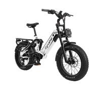 CYRUSHER Kommoda Pro - Bici elettrica Fat Tire da 20 pollici con motore da 250 W e batteria da 52 V e 20 Ah - Nouvo
