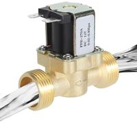 CYSFETENA Pressostato d'ottone dell'elettrovalvola a solenoide, regolatore d'ottone normalmente chiuso della valvola elettrica d'ottone da -17,8-140°F, filettatura G3/4, valvola di regolazione