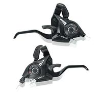 CYSKY Cambio Bici 3x7 / 3x8 Velocità Con Leva del Freno, Kit Con Indicatore di Marcia e Cavi per MTB, Bici da Strada (3 x 8 Velocità)