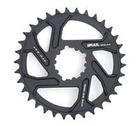 CYSKY Corona Direct Mount 32 34 36 38 40 Denti 3mm Offset, Stretta e Larga CNC 7075 Corona per Bici per Guarnitura SRAM GXP Interface (Nero, 34 Denti)