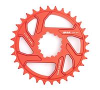 CYSKY Corona Direct Mount 32 34 36 38 40 Denti 3mm Offset, Stretta e Larga CNC 7075 Corona per Bici per Guarnitura SRAM GXP Interface (Rosso, 32 Denti)