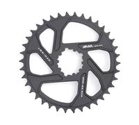 CYSKY Corona Direct Mount 32 34 36 38 40 Denti 3mm Offset, Stretta e Larga CNC 7075 Corona per Bici per Guarnitura SRAM GXP Interface (Nero, 38 Denti)