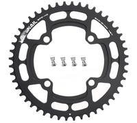 CYSKY Corona per Bici 104 BCD 40 42 44 46 48 50 52 Denti Monocorona Stretta e Larga con Bulloni per Pignoni per Bici da Corsa, Bicicletta da Montagna, MTB, Ebike, Gravel (Nero, 48 Denti)