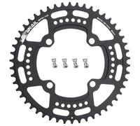 CYSKY Corona per Bici 104 BCD 40 42 44 46 48 50 52 Denti Monocorona Stretta e Larga con Bulloni per Pignoni per Bici da Corsa, Bicicletta da Montagna, MTB, Ebike, Gravel (Nero, 50 Denti)