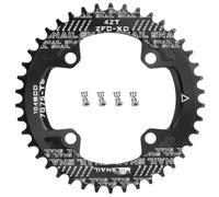 CYSKY Corona per Bici 104 BCD 40 42 44 46 48 50 52 Denti Monocorona Stretta e Larga con Bulloni per Pignoni per Bici da Corsa, Bicicletta da Montagna, MTB, Ebike, Gravel (Nero, 42 Denti)