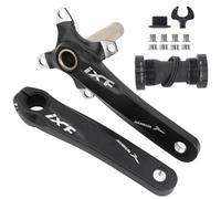 CYSKY MTB Guarnitura 175mm 104 BCD Pedivelle Mountain Bike Manovella Set con Kit Movimento Centrale e Bulloneria per Bici da Montagna Bici da Strada (Nero)