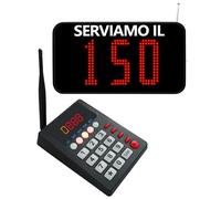 CYSSJF Eliminacode Display Con Tastiera | Chiamata in Italiano | Schermo Ampliato | 3 Cifre Eliminacode, Elimina Code Digitale, Chiamta Numeri Fila (K-Q13+K-999)