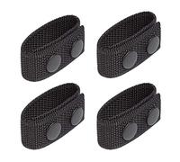 CYSSJF Porta cinghie in nylon 2.25" per cinture di sicurezza Tactical Belt Keepers Law Enforcement Police Accessories Double Snaps for Outdoor Sports Belt Fixing (Nero - Set di 4)