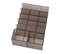 Cysthadow -Pallets -Perganizer Plastic Transparent Cosmetics Holder per il Lavoro di Lavoro dei Dipartimenti Idrici, L'organizzazione Ordinaria di Uso Multiplo per Produrre Tavoli di Produzione
