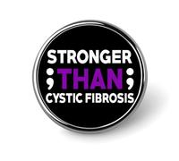 Cystic Fibrosis Awareness Badge Pin Brooches for Backpack Cloths Hats Button Pins Decor, Circular