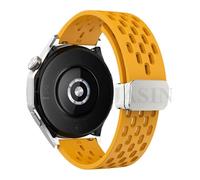 CYSUE 18 20 22mm Cinturino Magnetico In Silicone Per Huawei Watch GT 5 46mm 41mm Traspirante Sportivo Banda Per Huawei GT5 Pro GT4 GT3 GT2 Correa Cinturini, For GT5 Pro 46mm, Agata