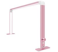CYTBEK Lampada da scrivania a LED con CRI >95, dimmerazione Continua da 36 W e 3 Temperature di Colore, Braccio Pieghevole in Alluminio, Illuminazione Senza Ombre su 3 Lati per Nail Art, Pittura Pink