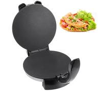 CYTBEK Pancake e Crepe Antiaderente Elettrico da 1500 W-Piatto di Riscaldamento a Doppio Riscaldamento da 10 ", Controllo della Temperatura 250 ° C, Tortilla e Pita