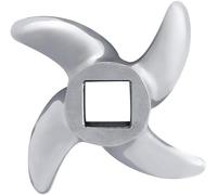 CYTGOUPER 1 lama tritacarne in acciaio inox, facile da sostituire, diametro 61 mm, piastra per pressatura carne in acciaio inox, per tritacarne, frutta, verdura e cucina (12#)