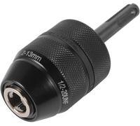 CYTGOUPER Heavy Duty 1/2" 20UNF SDS Mandrino Mandrino, Nero 2-13mm Keyless Drill Mandrini, in acciaio al carbonio SDS Mandrini per Trapani Cordless Impact Driver Teste Cacciavite e Martelli Elettrici