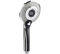 CYTGOUPER Soffione doccia a LED, 3 colori, soffione doccia con controllo della temperatura LED, materiale ABS, per doccia e vasca da bagno