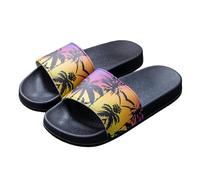 CYUCHENC Ciabatte Estive per Uomo E Donna Interni Ed Esterni, da Mare in Plastica PVC Trendy, alla Moda Versatili-nero-46-47