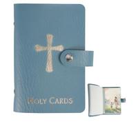 CYUXING Porta Preghiere Cattolico in Pelle, Custodia 40 Tasche