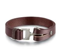 CyxenNova Bracciale Uomo Pelle Ancora Idee Regalo Uomo Fidanzato Lui Compleanno Accessori Uomo Braccialetto Gioielli Uomo