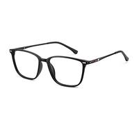 Cyxus Occhiali luce blu bloccanti per il blocco della cefalea UV [ Anti Eyestrain ] Occhiali retrò, Unisex (Nero Opaco)