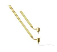 CYXZMYA 2 penne fluide Writer da 0,5 mm/0,7 mm, in ottone, fine Line Paint Pens, strumento da disegno portatile, per auto, artigianato, riparazione graffi, cancelleria calligrafia.