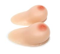 CYXZX 1 Paio Seno Finto Silicone Forme di Seno in Silicone Artificiale for la Mastectomia Riutilizzabile autoadesiva Seno Falso Seno Finto Tette for la Donna miglioramento del Torace