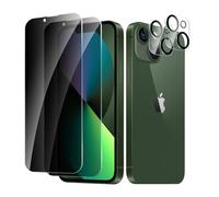 CYYAGE 2 Pezzi Vetro Temperato Pellicola Protettiva Privacy per iPhone 13 Mini e 2 Pezzi Vetrino Protezione Fotocamera, Anti Spy Protettivo Film Durezza 9H, Anti Graffio, Senza Bolle