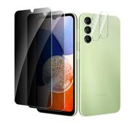 CYYAGE 2 Pezzi Vetro Temperato Pellicola Protettiva Privacy per Samsung Galaxy A14 6,6 Pollici e 2 Pezzi Vetrino Protezione Fotocamera, Anti Spy Protettivo Film Durezza 9H, Anti Graffio, Senza Bolle